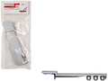 48ft 3-Axle Drop Deck Trailer with Chrome Wheels and Silver Top 1/87 (HO) Plastic Model by Promotex