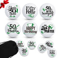 Sonwyoung 6 Pcs Birthday Golf Balls Golf Ball Gift Set Golfer Gift Pack Golf Birthday Set Professional Practice Golf Ball Funny Golf Gifts for Men Golfers(50th)