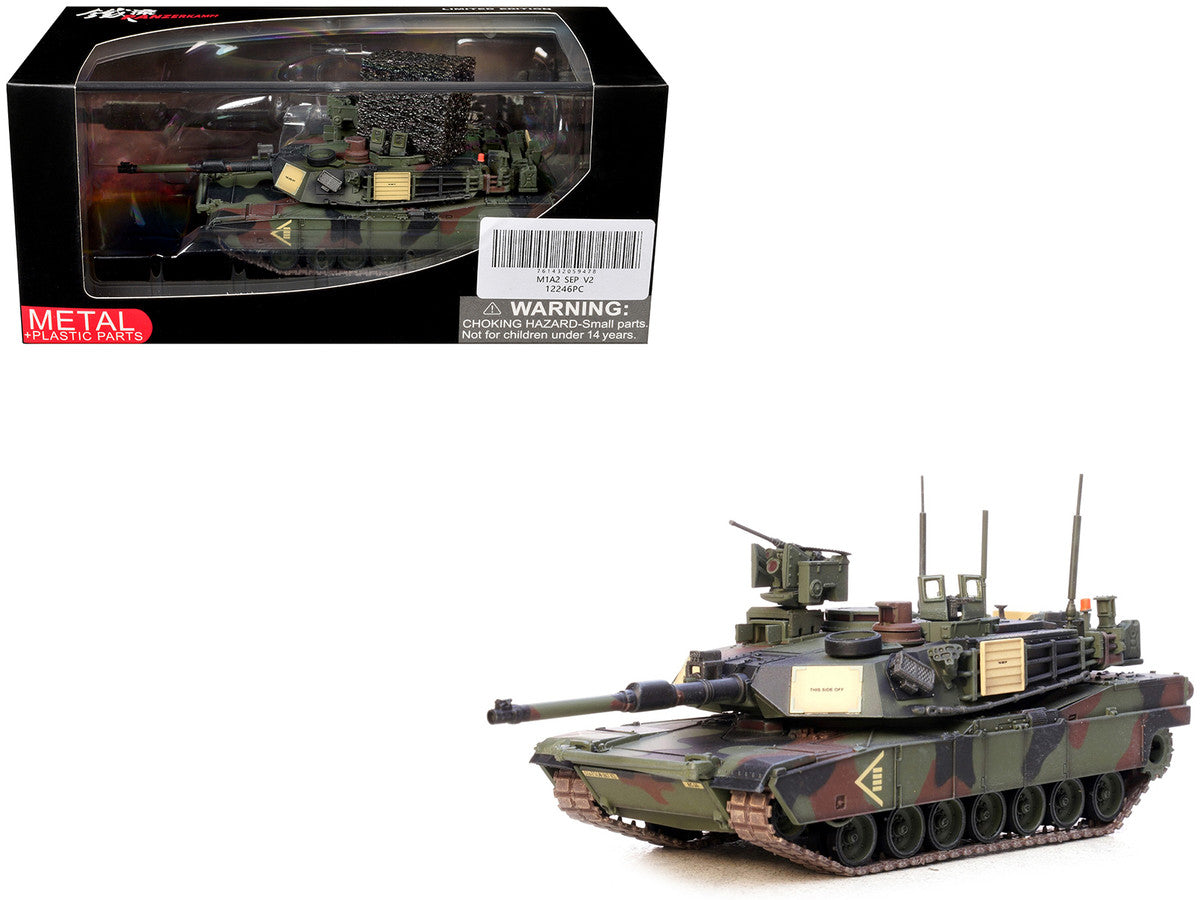 General Dynamics M1A2 SEP V2 Abrams Tank "2nd Battalion 5th Cavalry Regiment 1st Cavalry Division Germany" United States Army 1/72 Diecast Model by Panzerkampf