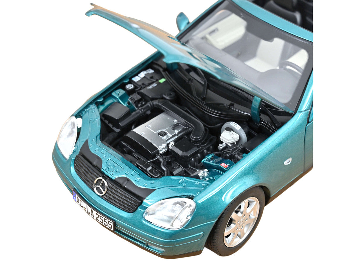 1996 Mercedes-Benz SLK Convertible Vivianit Green Metallic 1/18 Diecast Model Car by Norev