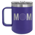 Mom Golf 15 oz Mug | Purple