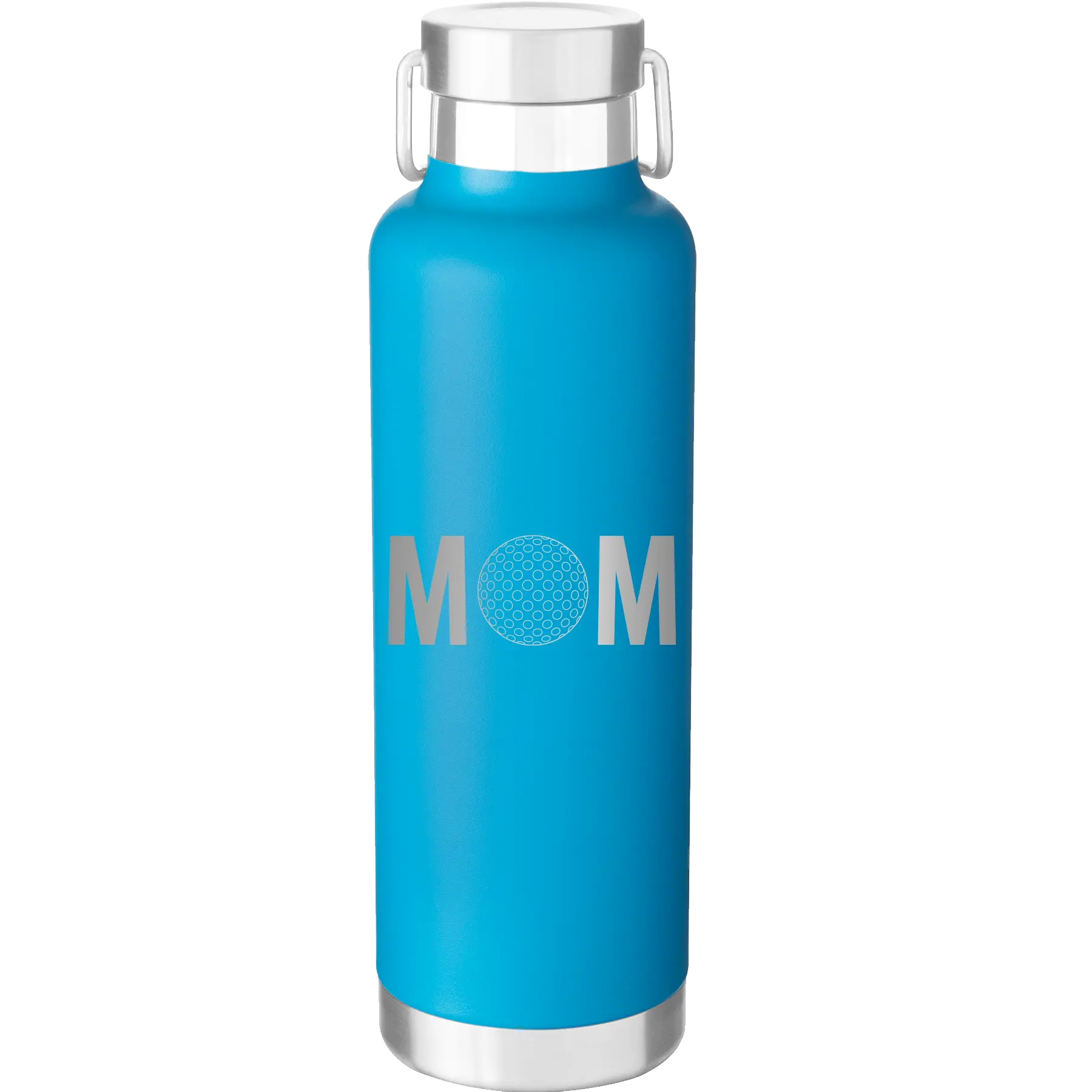 Mom Golf 24 oz Water Bottle | Aqua
