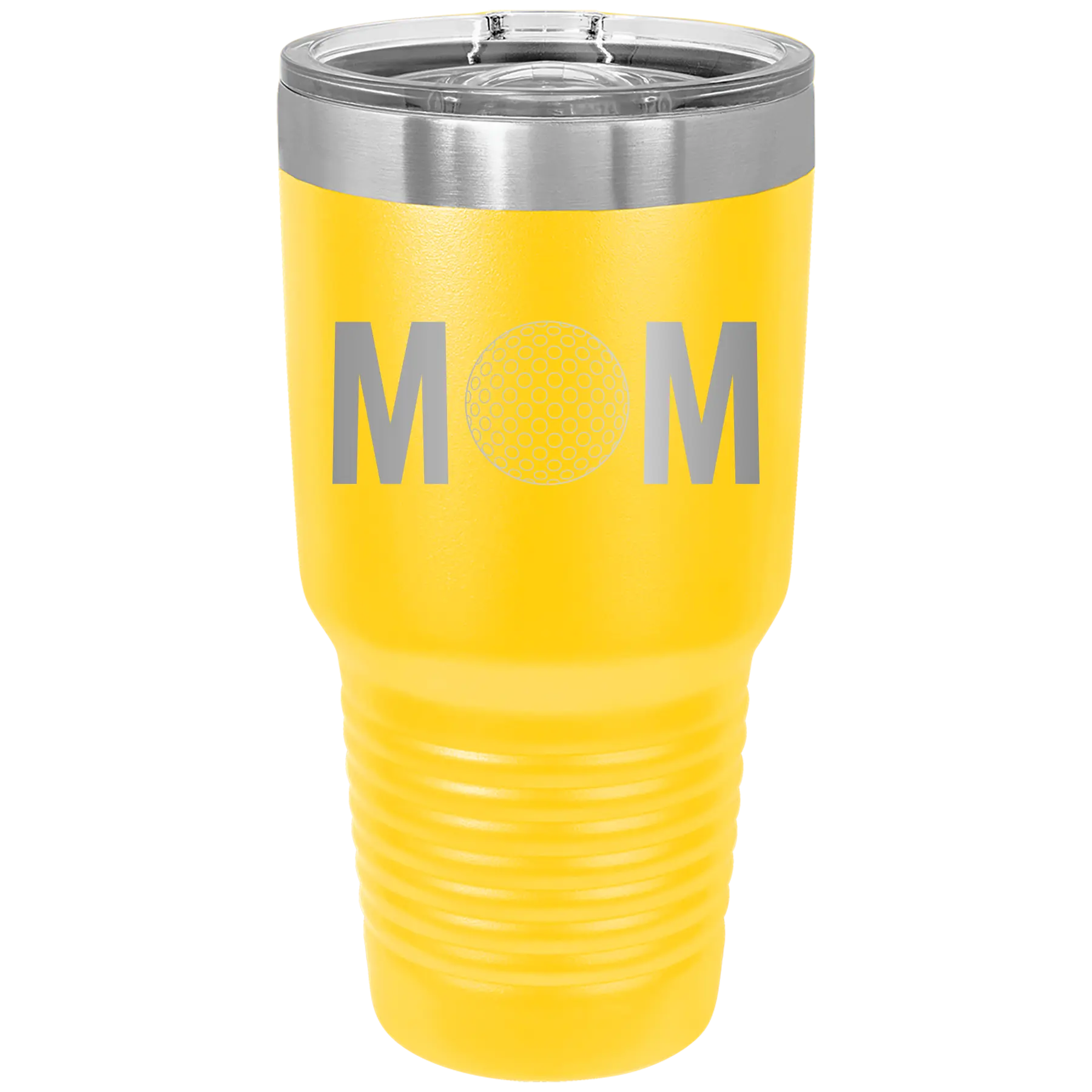 Mom Golf 30 oz Tumbler | Yellow