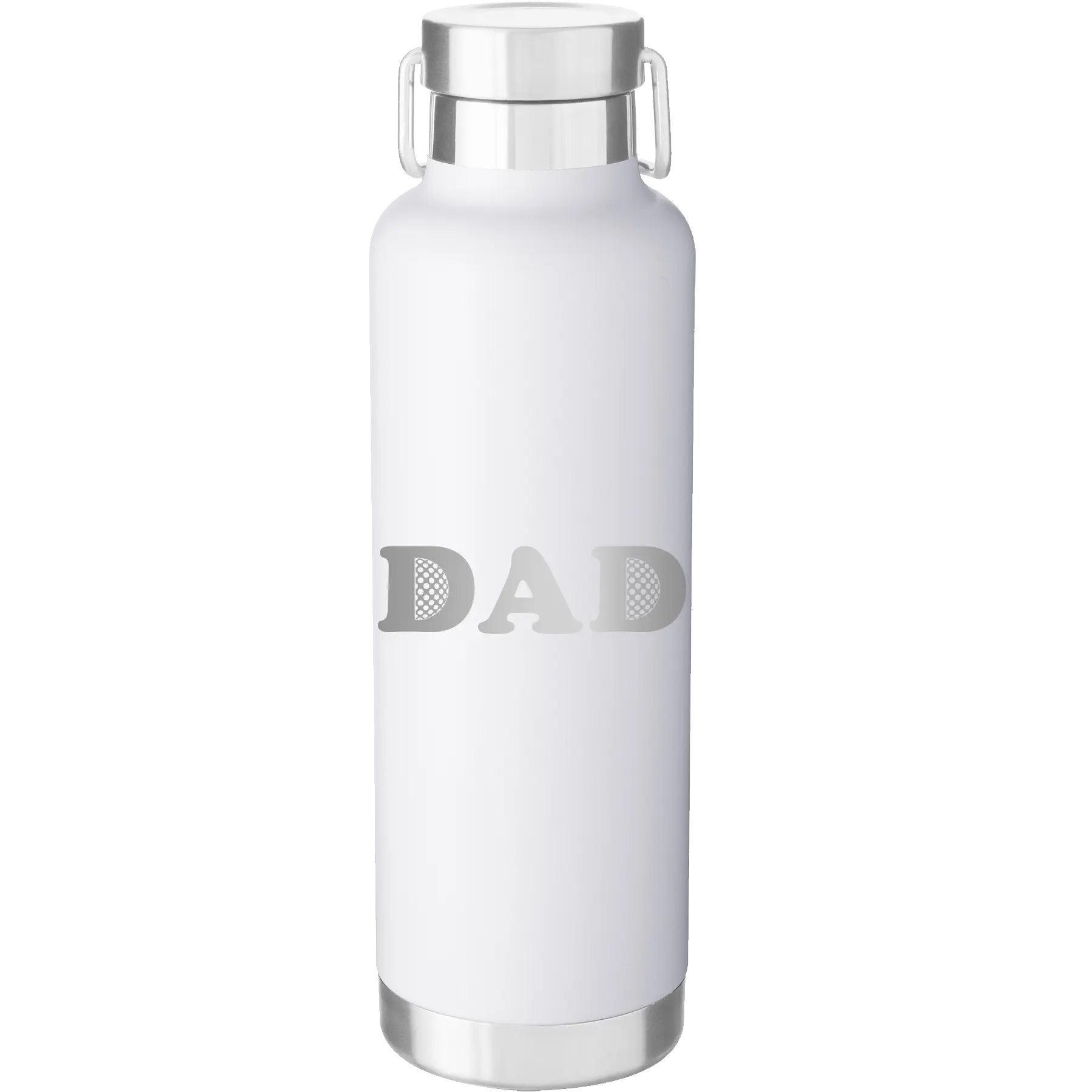 Golf Dad 24 oz Water Bottle | White