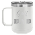 Golf Dad2 15 oz Mug | White