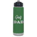 Golf Dad2 20 oz Water Bottle | Green