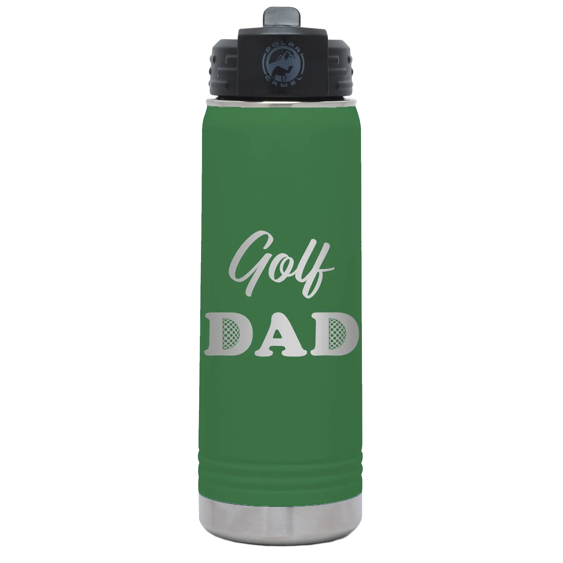Golf Dad2 20 oz Water Bottle | Green