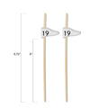 19th Hole Flag Golf Bamboo Food / Cocktail Picks, 4 3/4"  - 100 or 1000 count