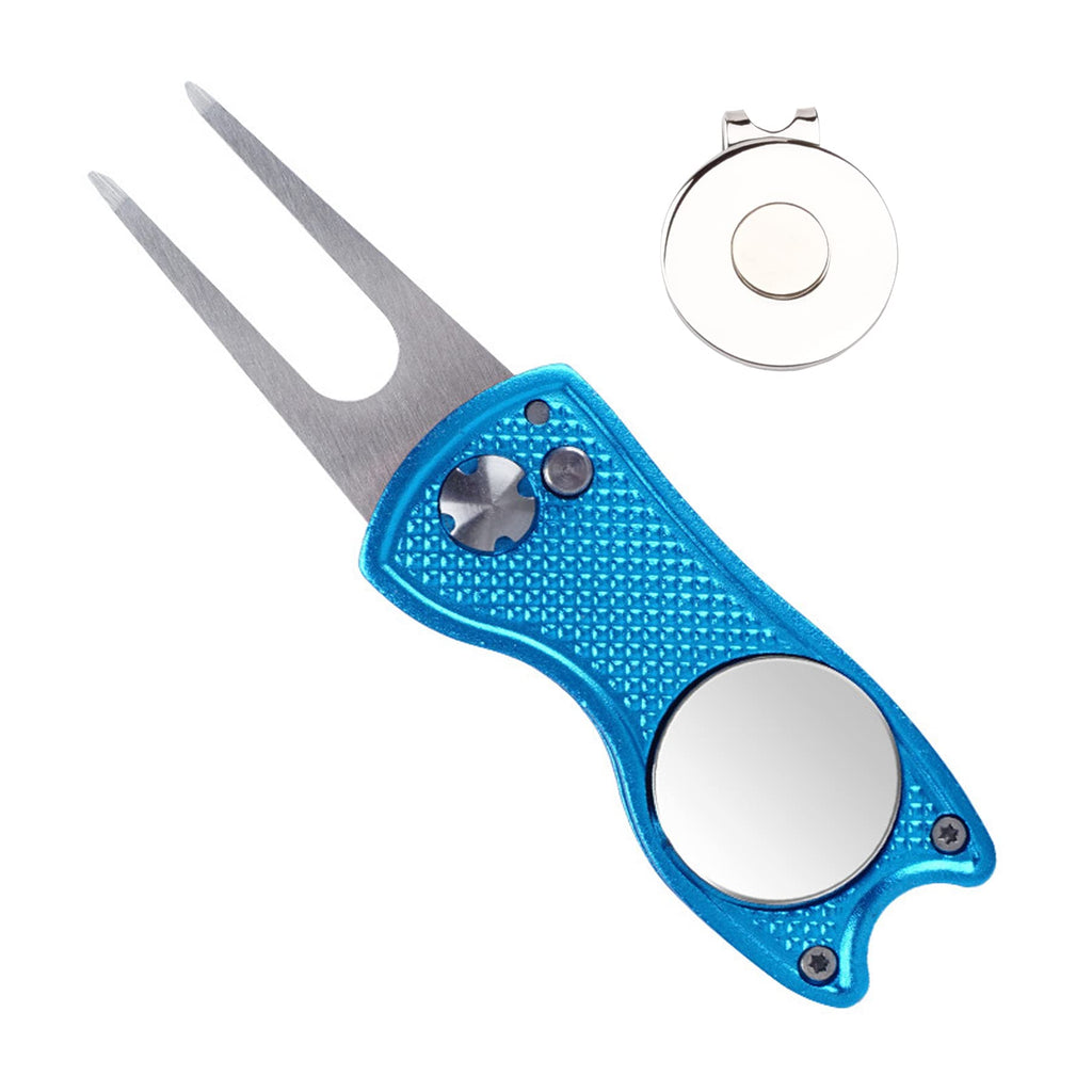 Eshan Golf Divot Tool with Ball Marker Magnetic Hat Clip Golf Court Accessories Gifts for Men Women Golfer