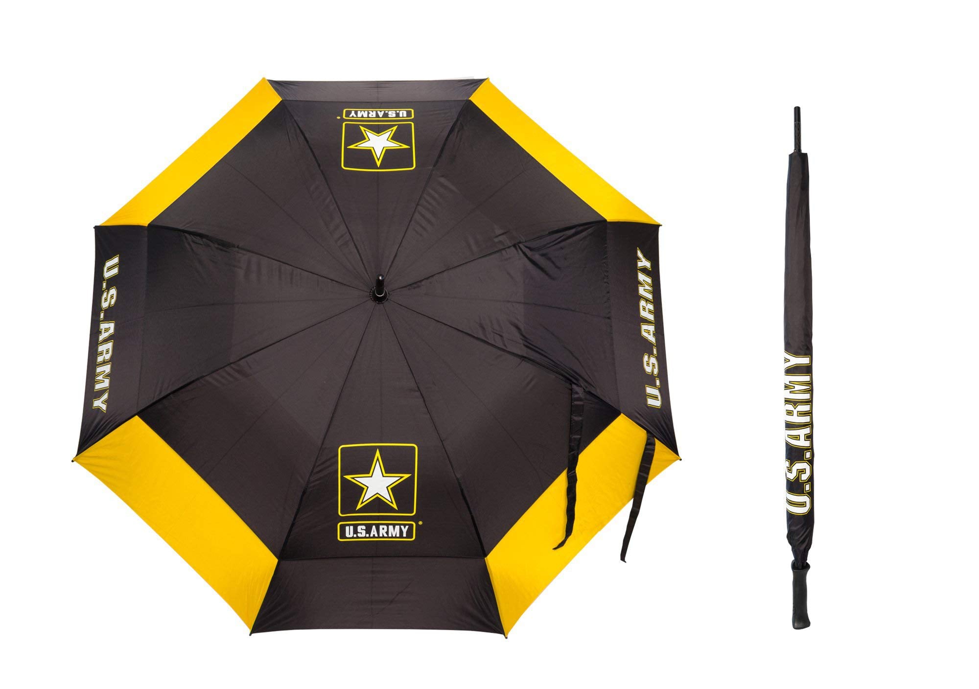 Team Golf Military Navy Golf Umbrella 62" Golf Umbrella with Protective Sheath Double Canopy Wind Protection Design Auto Open Button