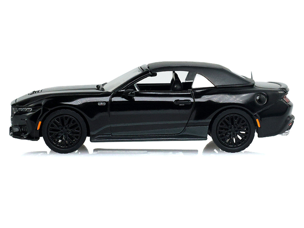 2024 Ford Mustang GT Convertible Black "Black Bandit" Series 31 1/64 Diecast Model Car by Greenlight