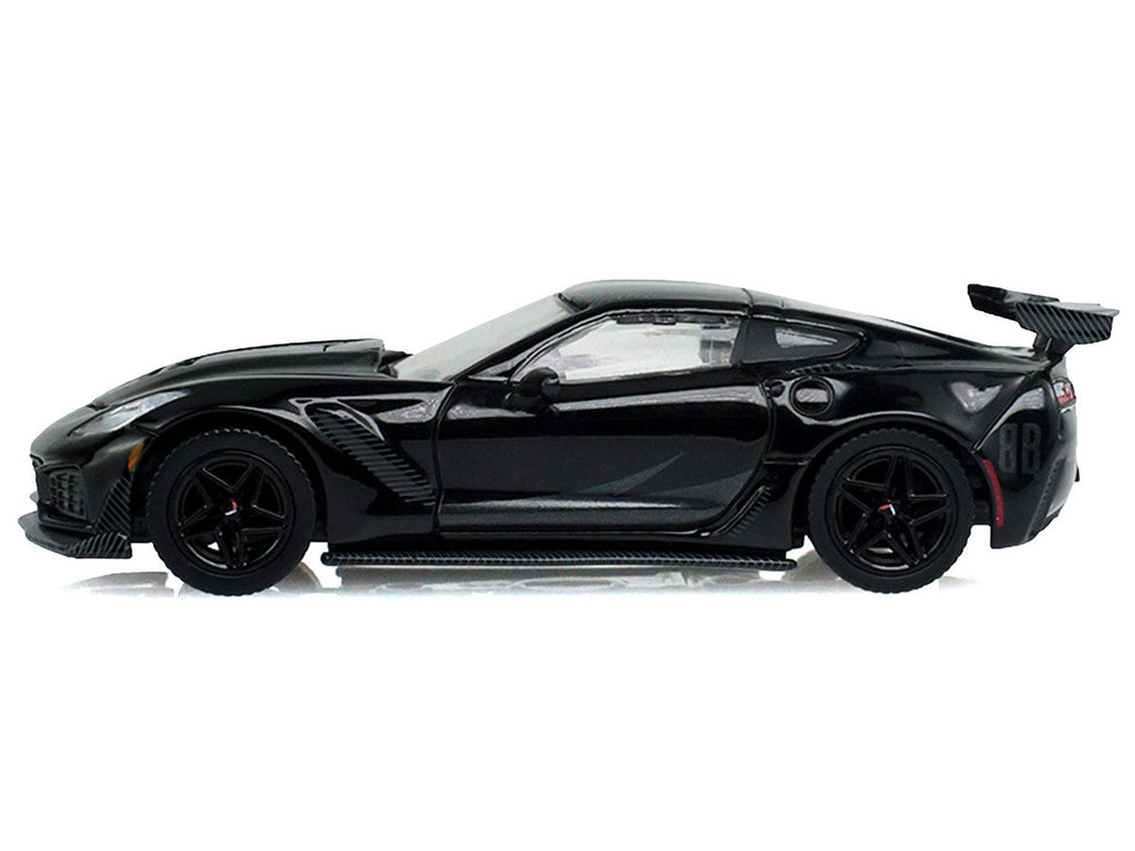 2019 Chevrolet Corvette ZR1 Black "Black Bandit" Series 31 1/64 Diecast Model Car by Greenlight