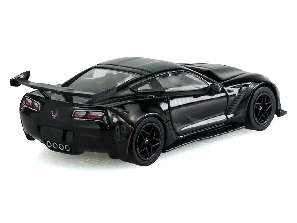 2019 Chevrolet Corvette ZR1 Black "Black Bandit" Series 31 1/64 Diecast Model Car by Greenlight