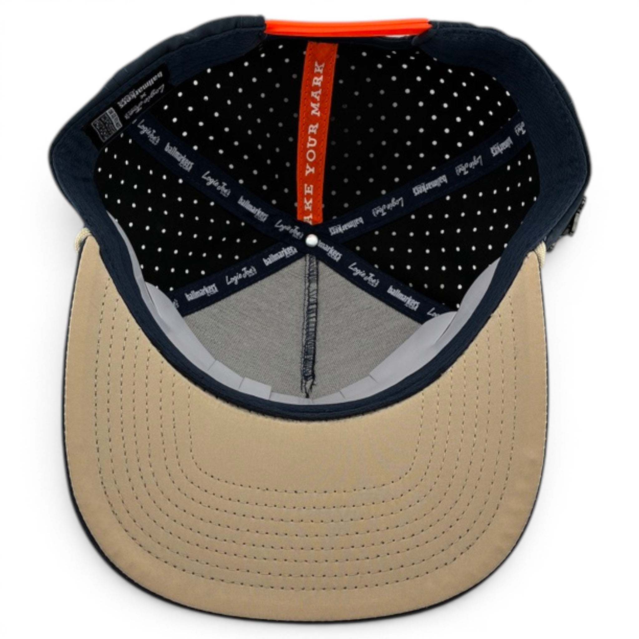 Parrot Patrol Golf Hat | Snapback Cap | Built-in Magnetic Ball Marker Holder + Marker Included | Adjustable Navy Parrot