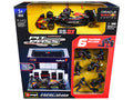 Red Bull Racing Pit Pass Diorama Set with RB21 #1 Max Verstappen "Formula One F1 World Championship" (2025) "Formula Racing" Series 1/43 Diecast Model by Bburago