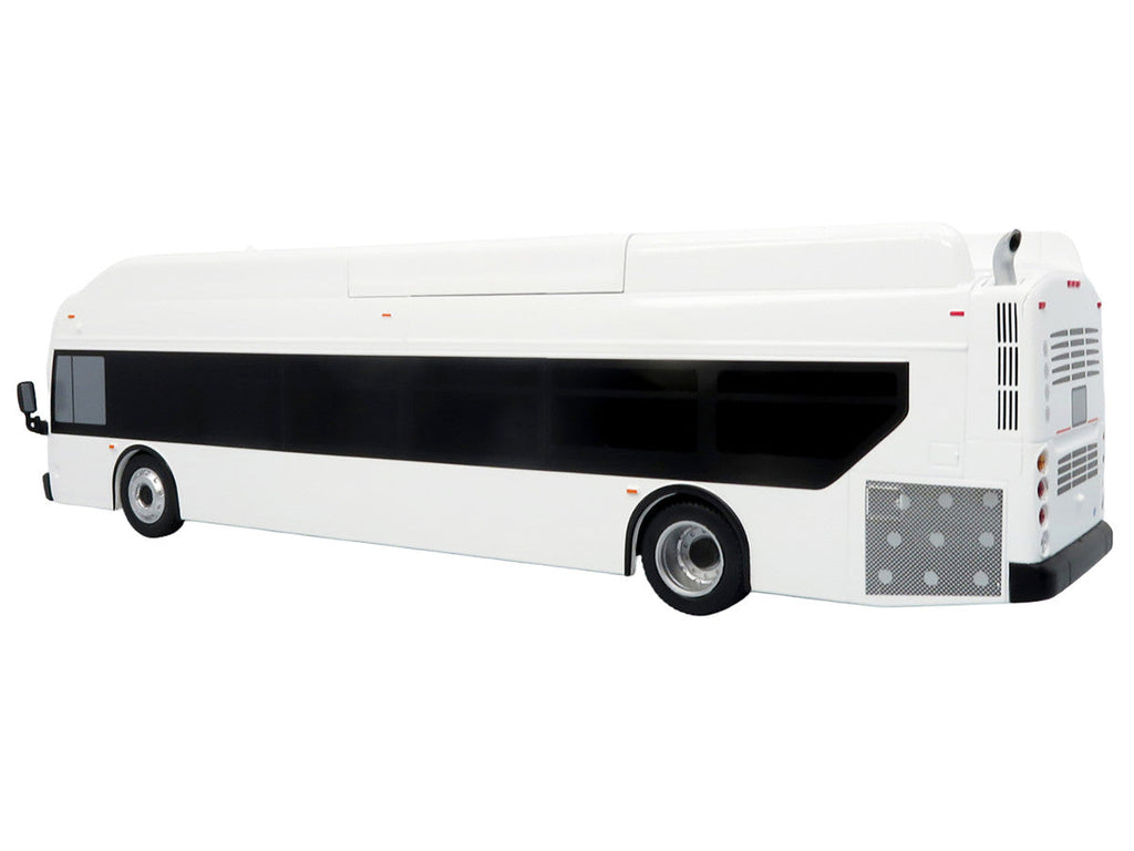 New Flyer Xcelsior Transit Bus Bank White "The Bus & Motorcoach Collection" Limited Edition to 504 Pieces Worldwide 1/43 Model by Iconic Replicas