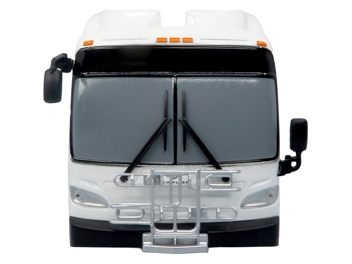 New Flyer Xcelsior Transit Bus Bank White "The Bus & Motorcoach Collection" Limited Edition to 504 Pieces Worldwide 1/43 Model by Iconic Replicas