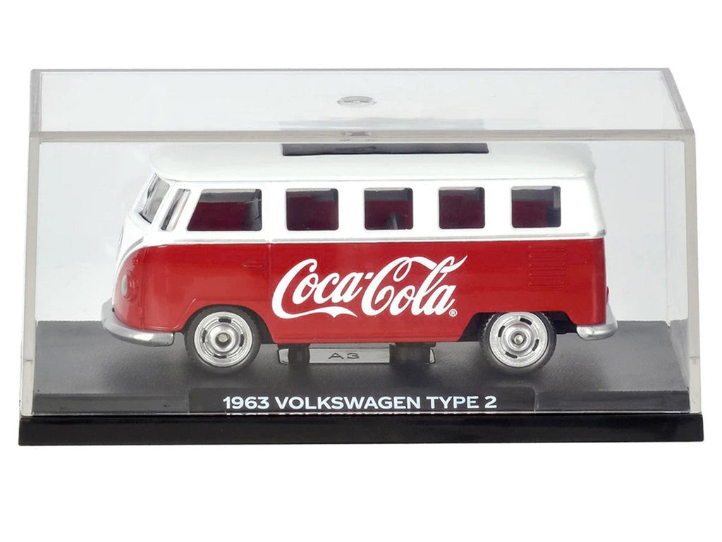 1963 Volkswagen Type 2 Van "Coca-Cola" Red and White 1/50 Diecast Model by Motorcity Classics
