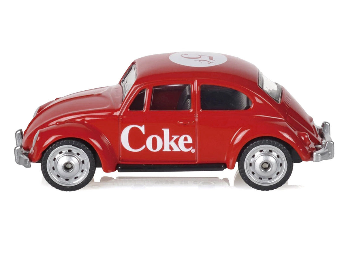 1967 Volkswagen Beetle "Coca-Cola" Red 1/50 Diecast Model by Motorcity Classics
