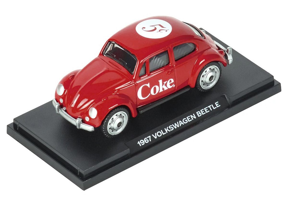 1967 Volkswagen Beetle "Coca-Cola" Red 1/50 Diecast Model by Motorcity Classics