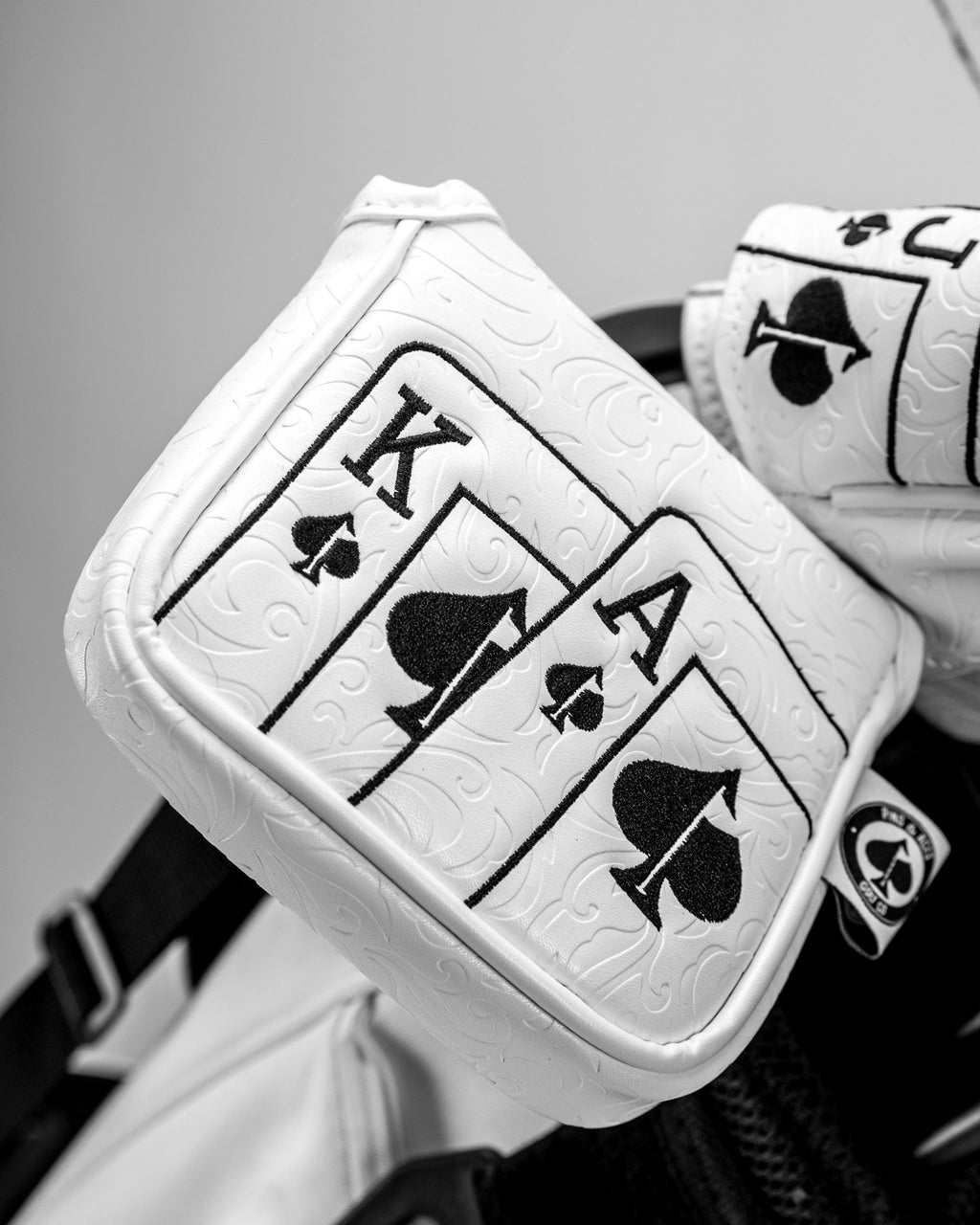 White Ace of Spades Mallet Putter Cover