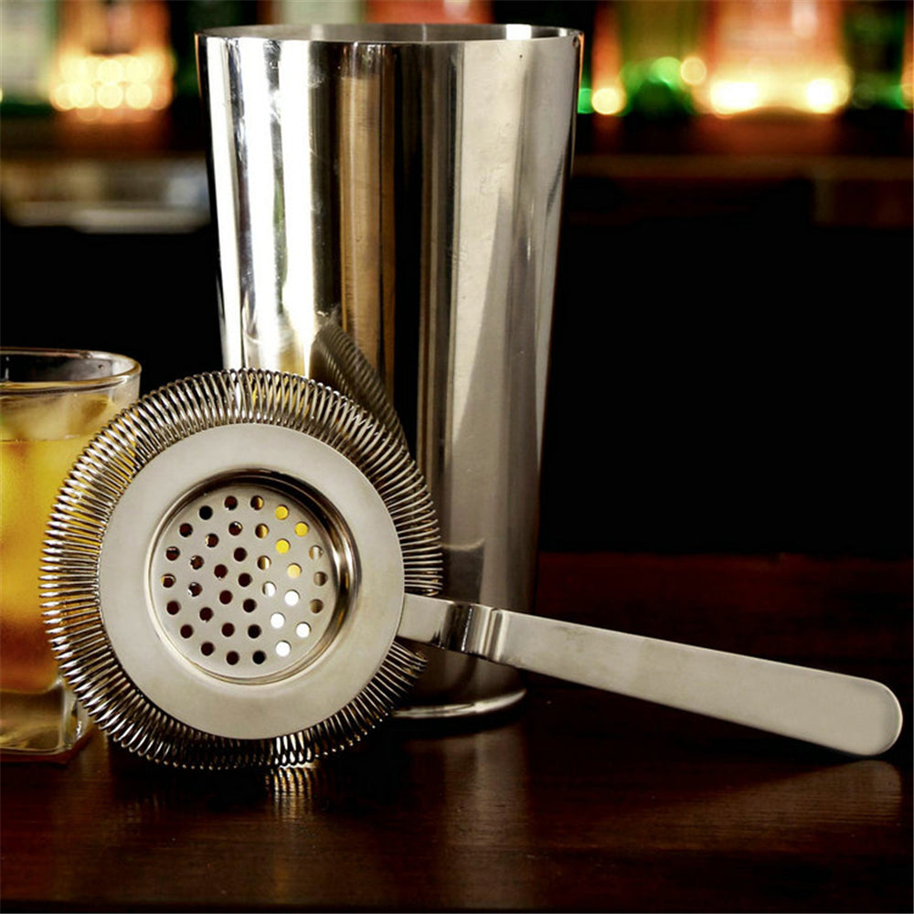 Luxury Stainless Steel Cocktail Strainer with Spring