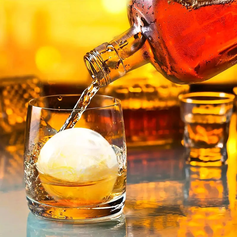 Ice Ball Maker - Reusable 2.5 Inch Silicone Tray