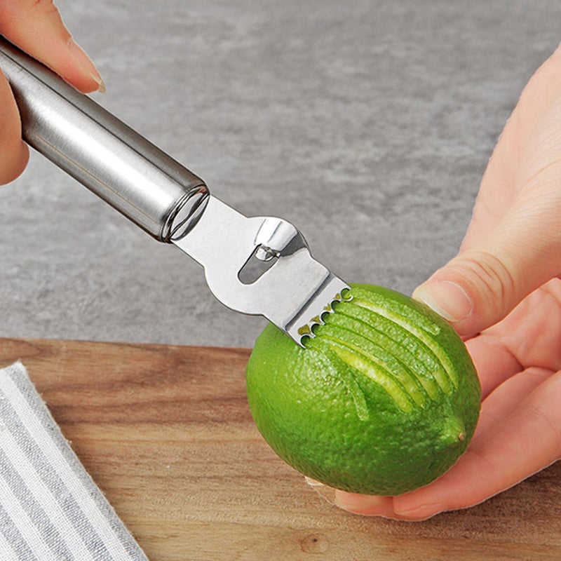 Stainless Steel Lemon Grater and Cocktail Tool