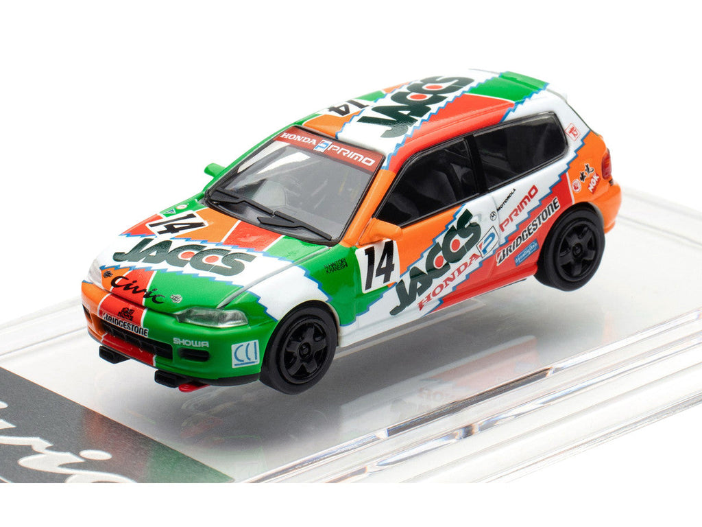 Honda Civic EG6 RHD (Right Hand Drive) #14 JACCS "Japanese Touring Car Championship" (1993) 1/64 Diecast Model Car by BM Creations
