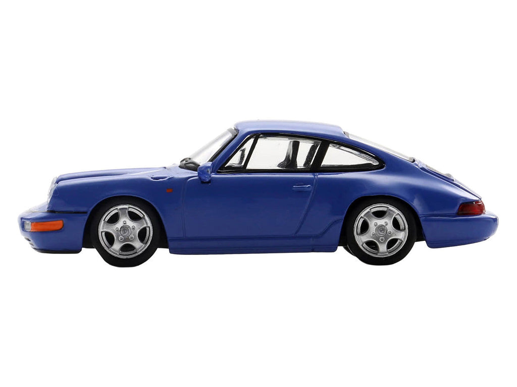 1992 Porsche 911 Carrera RS 3.6 Blue 1/64 Model Car by Spark