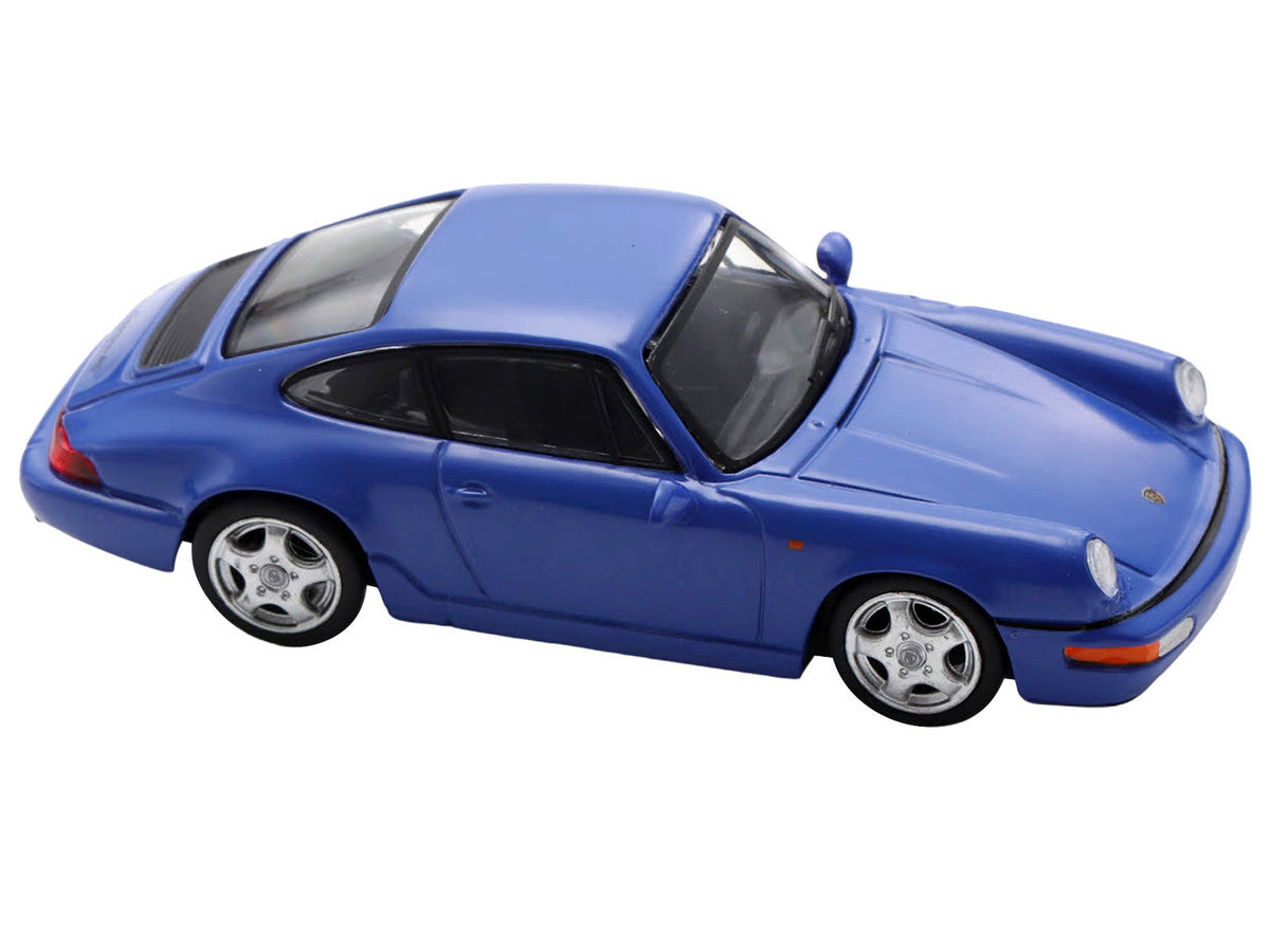 1992 Porsche 911 Carrera RS 3.6 Blue 1/64 Model Car by Spark