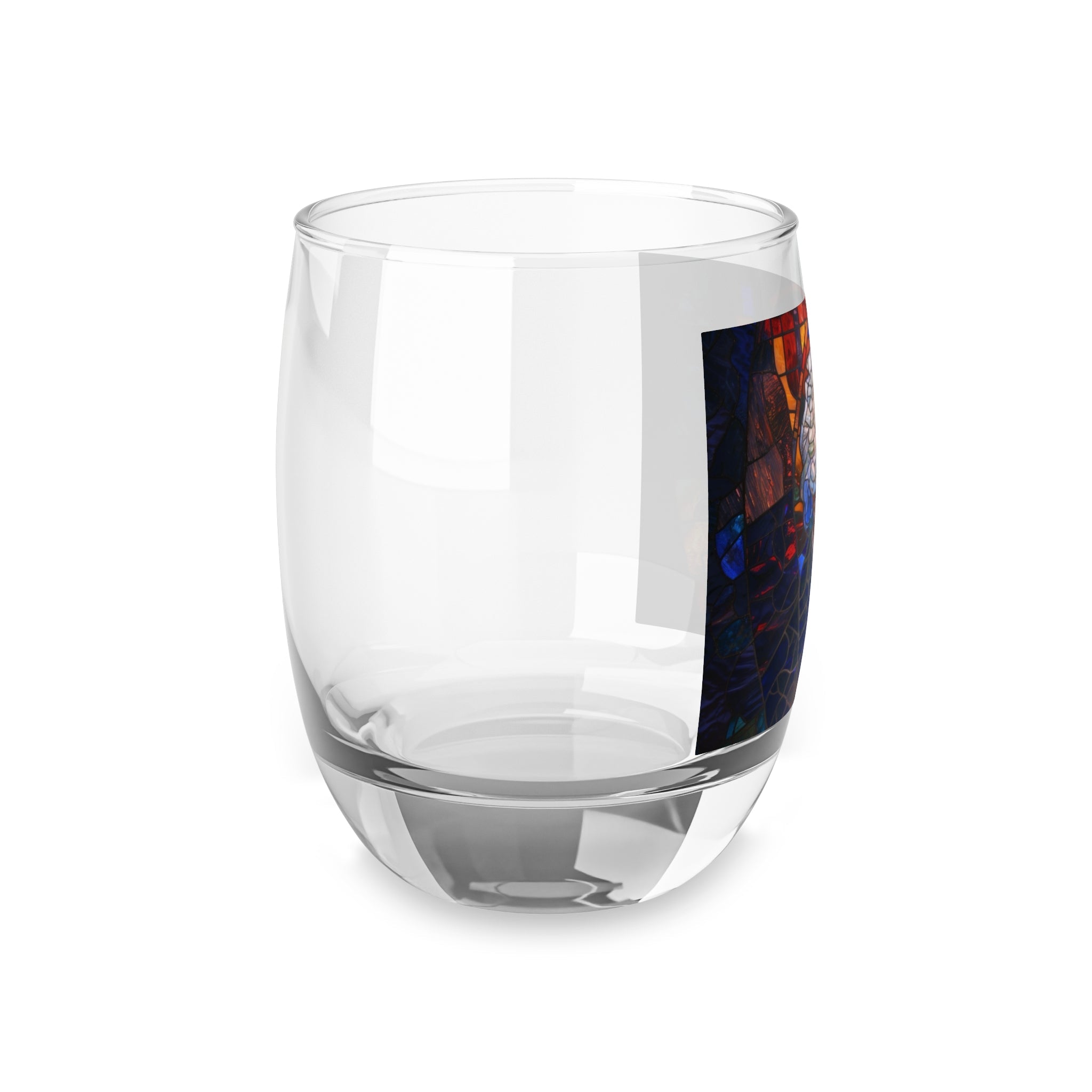 John Adams Stained Glass Whiskey Glass, 6oz