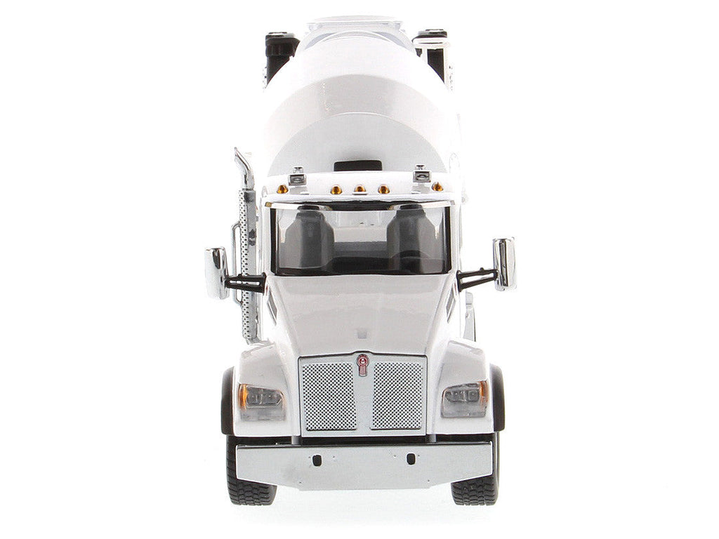 Kenworth T880 SFFA with McNeilus Bridgemaster Concrete Mixer White "Transport Series" 1/50 Diecast Model by Diecast Masters