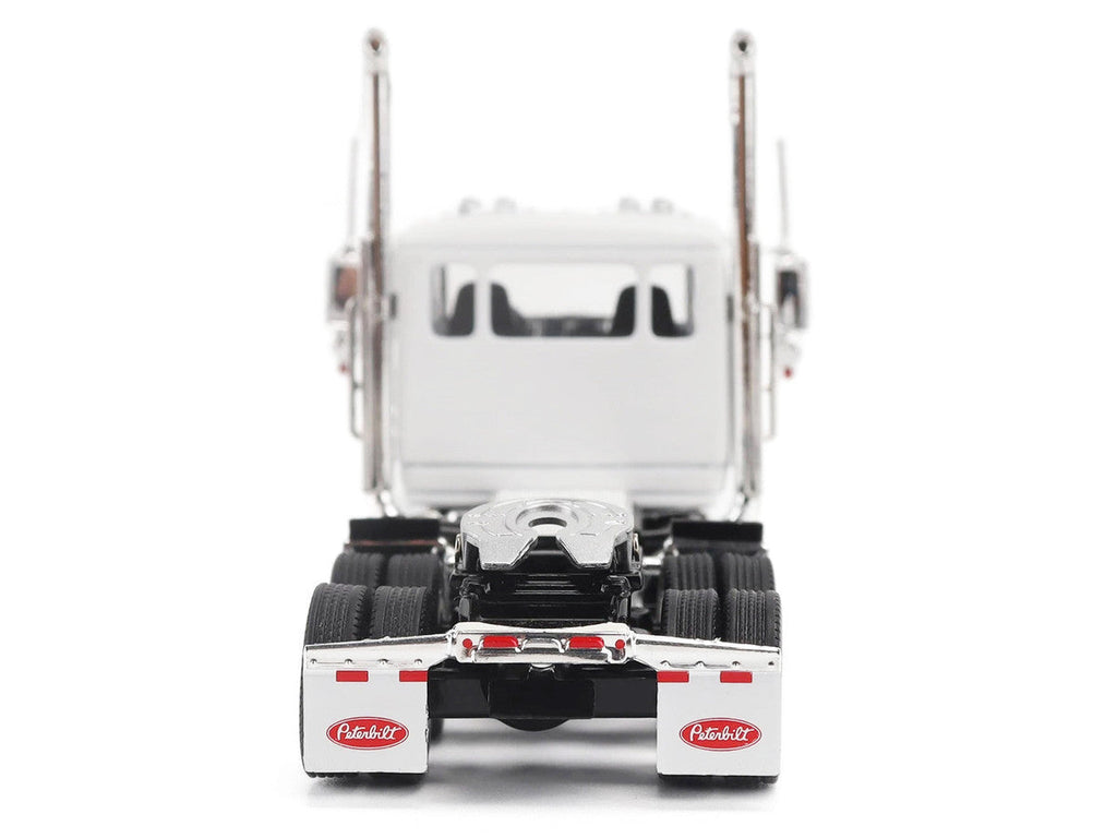 Peterbilt 589 Tandem-Axle Legendary Package Truck Tractor with 58" Sleeper White "Transport Series" 1/64 Diecast Model by Diecast Masters