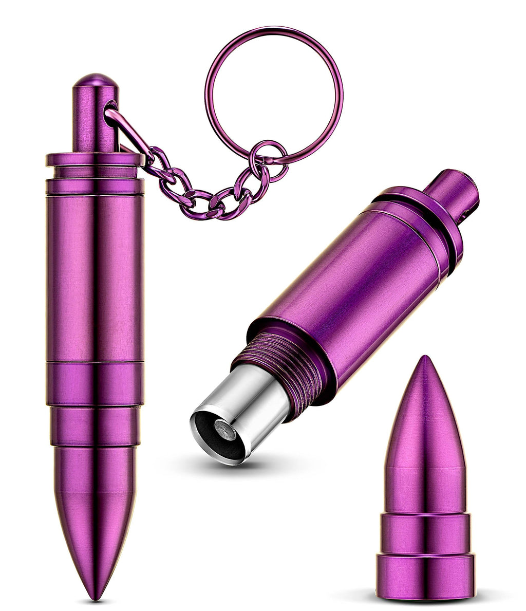 Purple Cigar Punch - Durable & Sturdy Keychain Cigar Cutter - Portable Cigar Draw Enhancer Tool in A Key Ring - Perfectly Handy for Travel