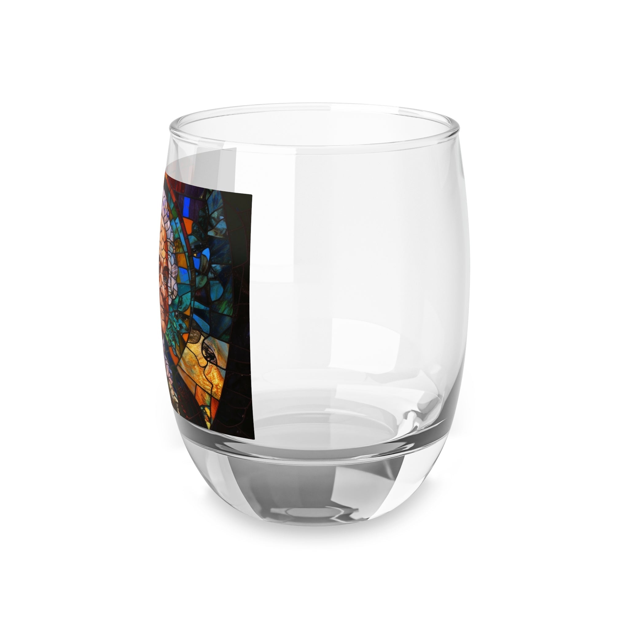 John Adams Stained Glass Whiskey Glass, 6oz