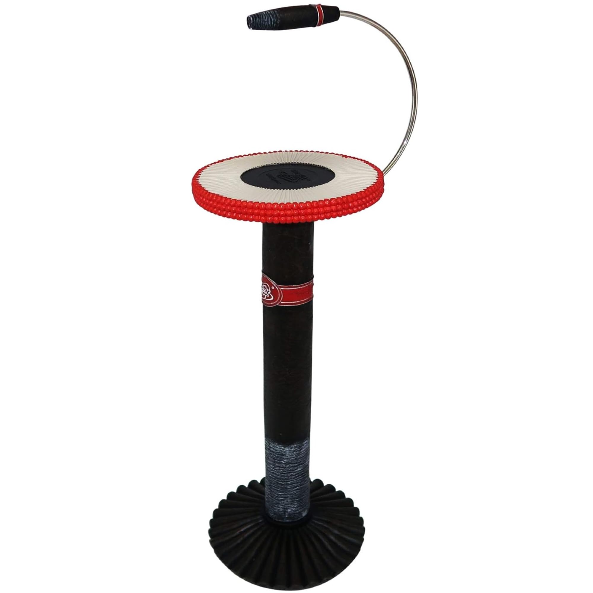 Stinky Cigar Hand Painted Stand & Ashtray Holder - Match Stick Design Tray 30" Tall Sculpture for Cigar Enthusiasts - Stainless Steel Carry Handle Novelty Cigar Accessories - Ashtray Not Included