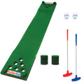 PutterBall Golf Pong Game Set The Original - Includes 2 Putters 2 Golf Balls Green Putting Pong Golf Mat & Golf Hole Covers - Best Backyard Party Golf Game Set