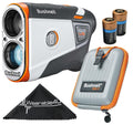 Wearable4U - Bushnell Tour V6 Shift Laser Golf Rangefinder with Carrying Case and Lens Cloth and 2X Batteries Bundle