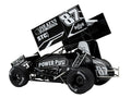 Winged Sprint Car #87 Aaron Reutzel "Power Plus" Black (2026) 1/18 Diecast Model Car by ACME