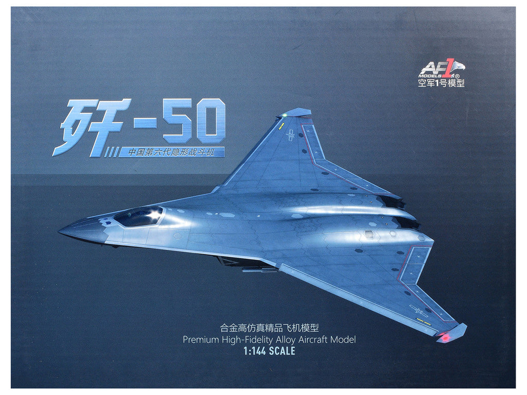 Shenyang J-50 Stealth Aircraft "People's Liberation Army Air Force" 1/144 Diecast Model by Air Force 1