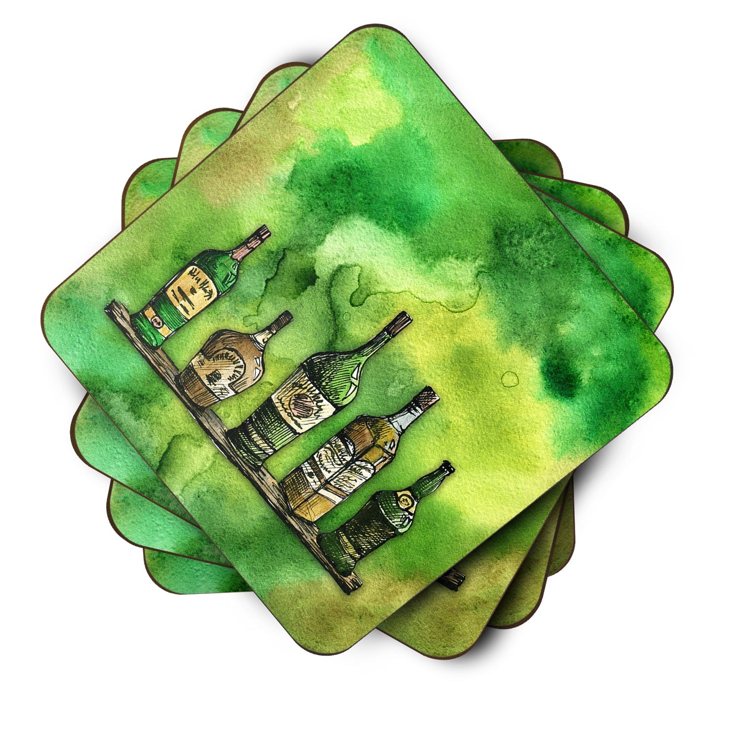 Irish Whiskey Bottle Foam Coaster  BB5765FC