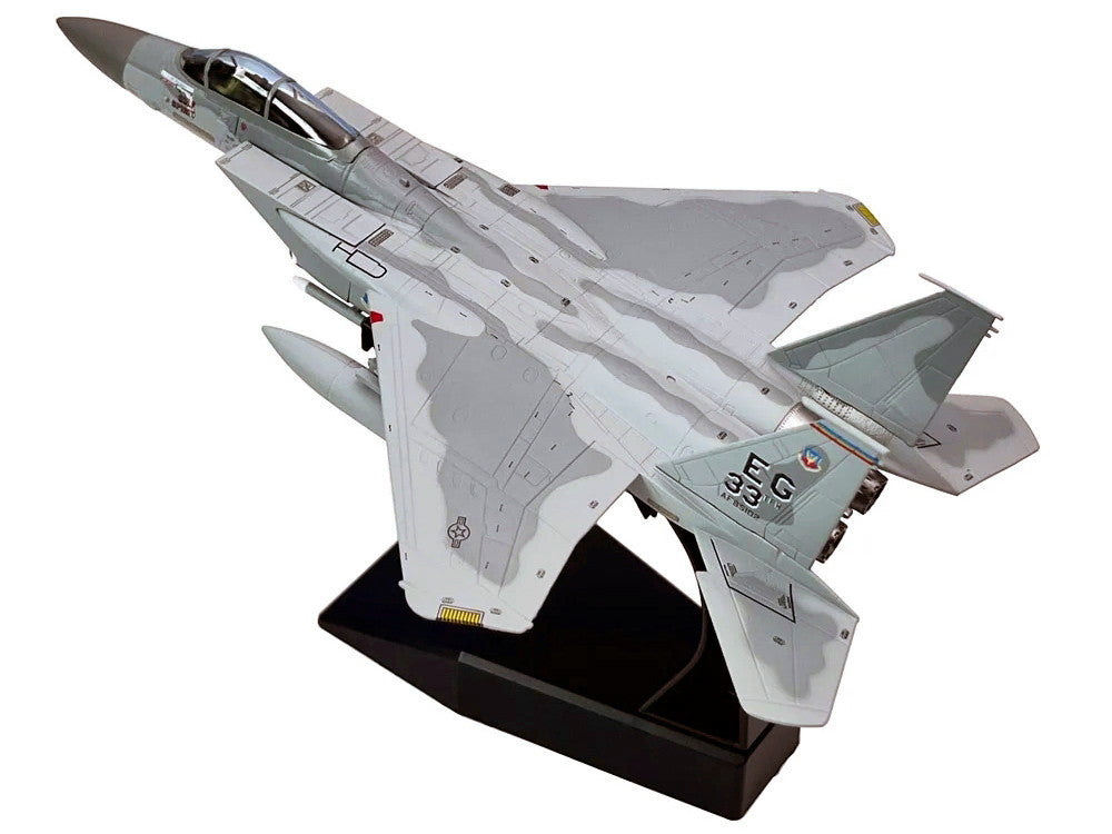 McDonnell Douglas F-15C Eagle Aircraft "MiG Killer Gulf Spirit 58th Tactical Fighter Squadron 33rd Tactical Fighter Wing Desert Storm" (1991) United States Air Force 1/100 Diecast Model Airplane