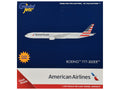 Boeing 777-300ER Commercial Aircraft with Flaps Down "American Airlines" (N722AN) Gray with Striped Tail 1/400 Diecast Model by GeminiJets