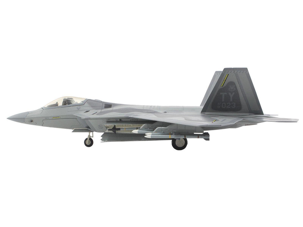 Lockheed F-22 Raptor Stealth Aircraft "01-4023 Major Joshua 'Cabo' Gunderson 43rd FS 325th FW Tyndall AFB" United States Air Force "Air Power Series" 1/72 Diecast Model by Hobby Master