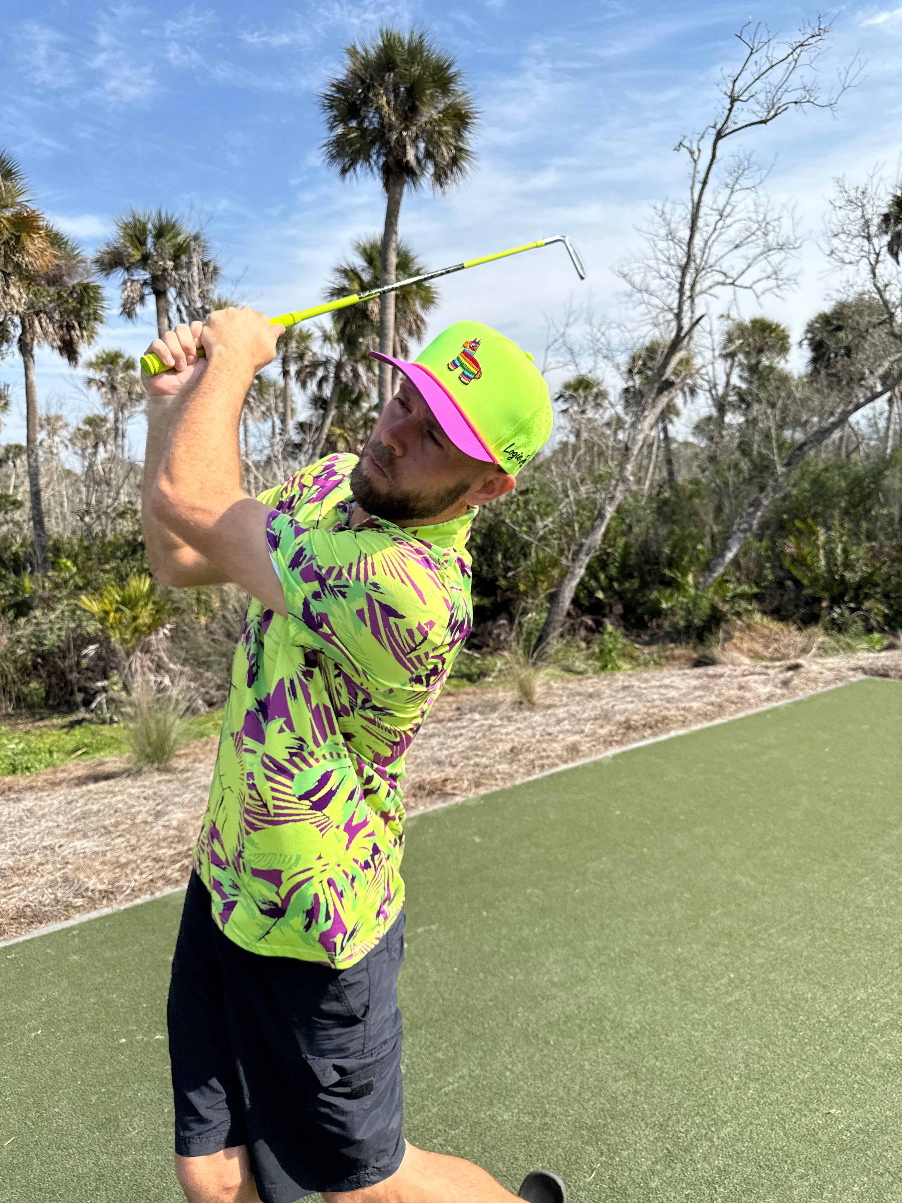 I'd Hit That Piñata Golf Snapback Hat with Magnetic Marker