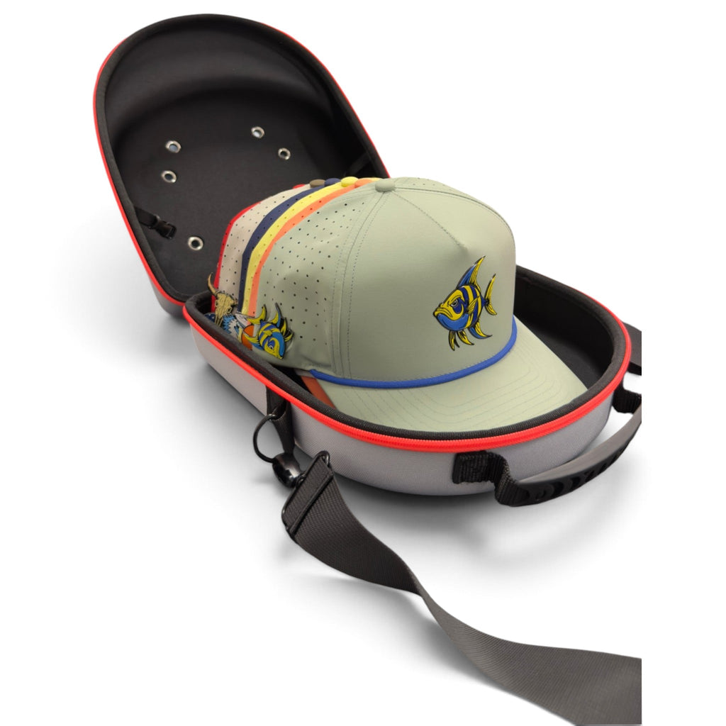 Hat Caddy Travel Case | Hard Shell Hat Carrier Holds Up to 6 Hats | Protective Hat Storage Case with Adjustable Shoulder Strap