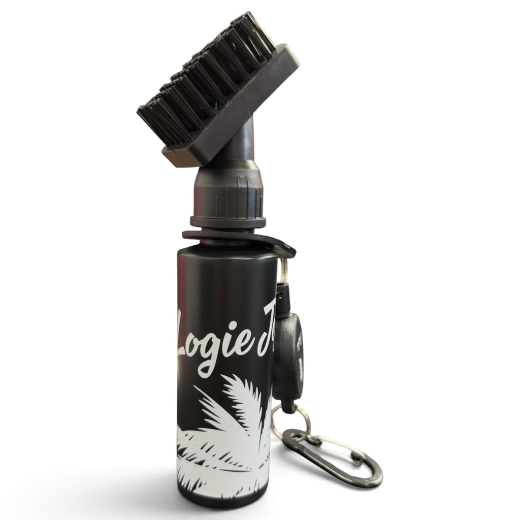 Logie Joe's x Golf Caddy Splash™ Water Brush | 4 oz Refillable Golf Club Cleaner | Retractable Clip, Strong Bristles & Golf Bag Attachment