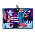Midnight Mayhem Golf Towel | 24” x 16” Microfiber Towel | Magnetic Clip & Carabiner | Premium Golf Accessory