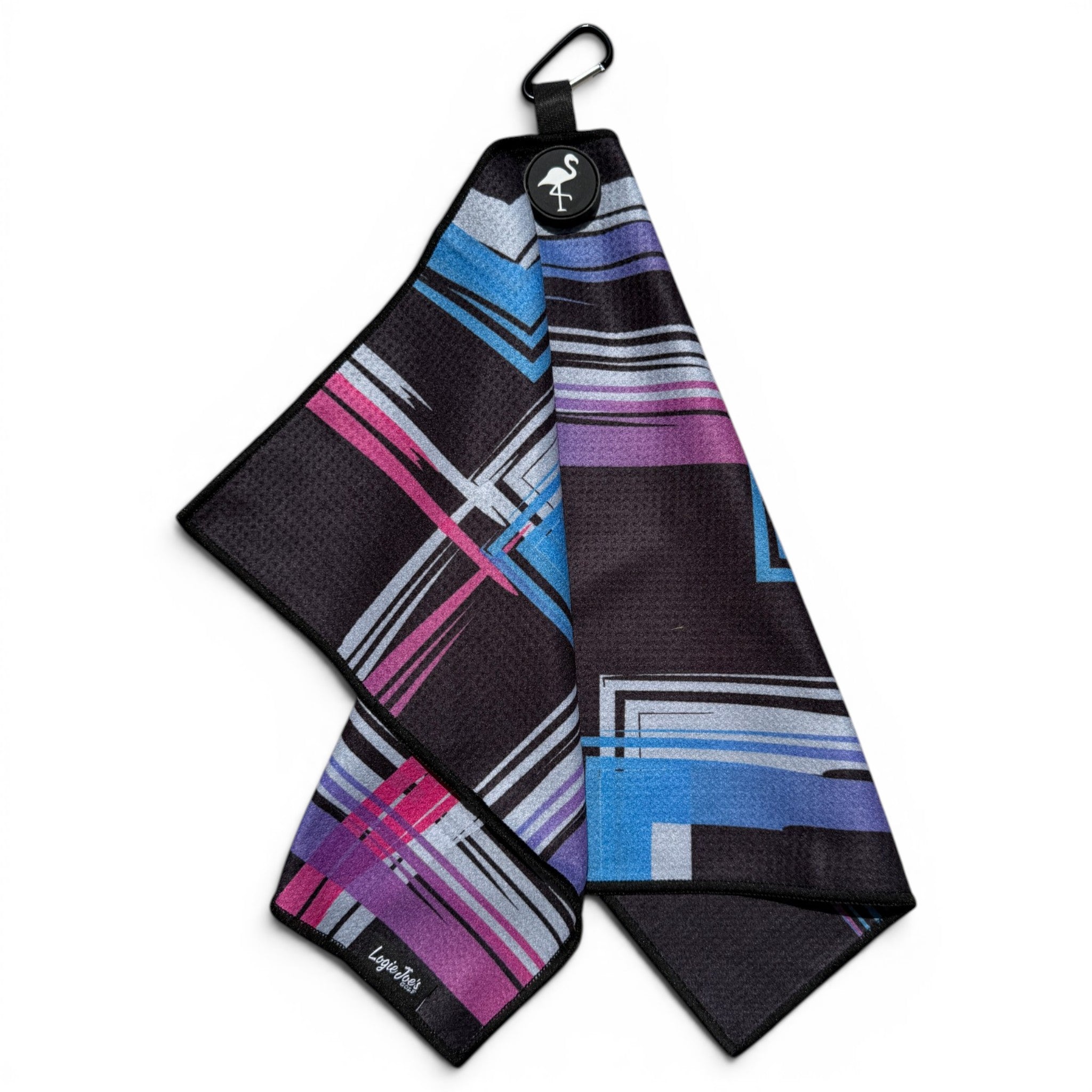After Hours Golf Towel | 24” x 16” Microfiber Towel | Magnetic Clip & Carabiner | Premium Golf Accessory